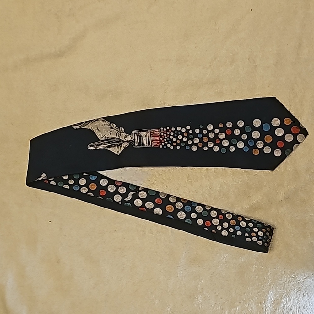 Stringbeans blue tie for artist 🎨 👨‍🎨